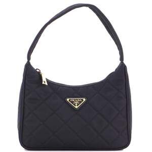 Prada Hobo Quilted Tessuto Small #203000P15B